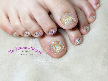 アン ジョーヌドラゴ/【フットネイル】キラキラネイル