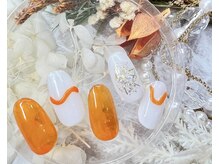 ジュアール(JuAR)/オレンジネイル