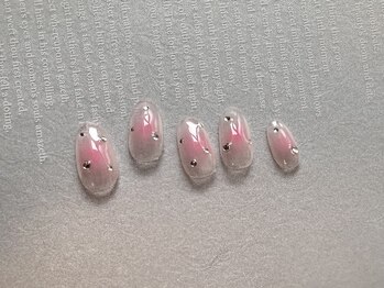 ビューティルーム ミセル(beautyroom miseru)/チークネイル/ワンホンネイル