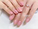 満開間近♪桜花びらネイル