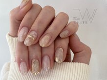 ホワイト(WHITE)/ニュアンスネイル