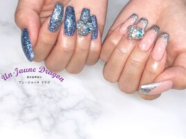 【ロングネイル】ちぐはぐネイル