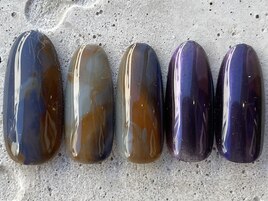 パープルマーブルミラー ¥10000