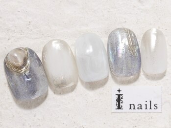 アイネイルズ 新宿店(I nails)/寒色ミラーパウダー