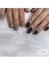 アミュレット 金剛店(amulet)/オトナ冬ネイル
