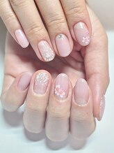 ネイルアンドまつげエクステ専門サロン スリー(THREE)/桜ネイル