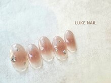 ルークネイル 恵比寿店(LUKE NAIL)/チークマグネットフレンチ　春夏