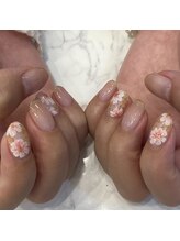 ハーティーネイル hearty nail 溝の口店/コスモス/フラワー/オフィス