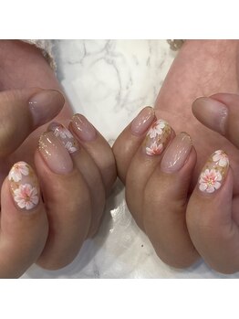 ハーティーネイル hearty nail 溝の口店/コスモス/フラワー/オフィス