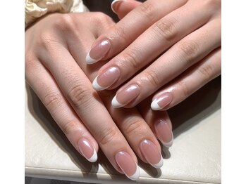オローラ＋フレンチネイル