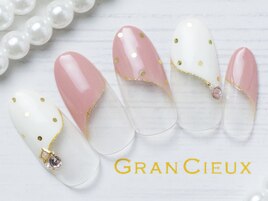 ドット斜めフレンチ／6500円