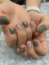 ヌードカラー(NUDE COLOR)/ジェルネイル定額アートS　¥7800