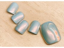 チェリーズネイル(Cherrys Nail)/夏 オーロラ 水滴ネイル