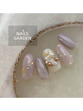 ネイルズガーデン(NAILS GARDEN)/クリスマスリースネイル