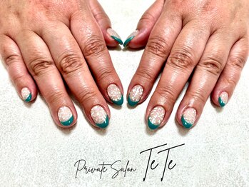 テテ(TeTe)/春色フレンチネイル