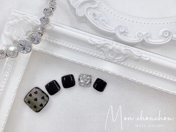 モンシュシュ 吉祥寺(Mon chouchou)/FOOT シアー ハート ドット 黒