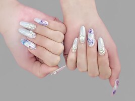 スカルプ＆あじさいネイル
