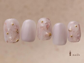 桜色つぶつぶ華奢ビジュー