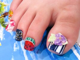 お祭りデザインネイル(*^-^*)