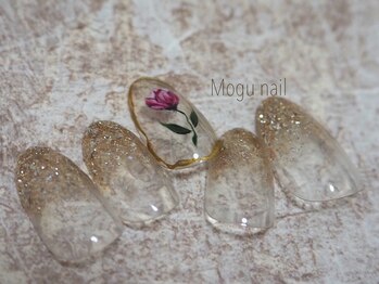 モグネイル(Mogunail)/アンティークフラワーネイル