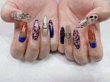 ネイルサロン ビューティーマジック 川口店/手書きアートネイル