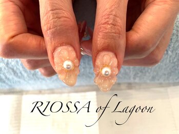 リオッサ オブ ラグーン(RIOSSA of Lagoon)/押し花×ぷっくりネイル