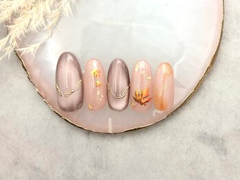 マグネット紅葉ネイル