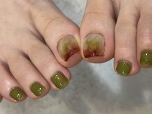 デューネイルスタジオ(dew nail studio)/いちじく フット ニュアンス