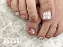 サンネイルズ(sun nails)/フット4本アート