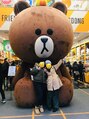 カラダファクトリー 長野駅前店&nbsp;韓国旅行で発見！大きなLINEキャラクター♪