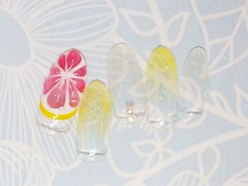 ネイルライフ(NailLife)/グレープフルーツネイル