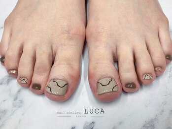 ネイルアトリエルカ(nail atelier LUCA)/W-822 大人上品ニュアンスネイル