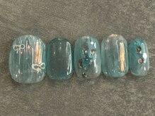 カラネイル 南森町店(calla nail)/リボン　バカラネイル