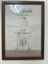 アイラッシュ ハート(Eyelash Heart)/フォローアップコース講習認定証