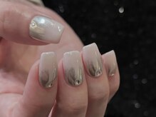 アイネイルズ 天神今泉店(I-nails)/【sana.i】シルバーミラーグラデ