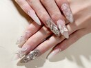 乳白ネイル