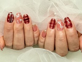 チェックネイル