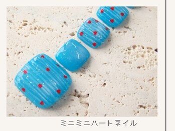 プレンティー 北千住西口店(plenty)/【FOOT】ミニミニハートネイル