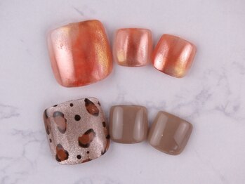 モアニ ヒロオ 渋谷店(MOANI Hiroo)/秋のフットネイルデザイン♪