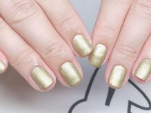ネイルサロン ラビットフット(Rabbit foot)/メタリックゴールド4000円