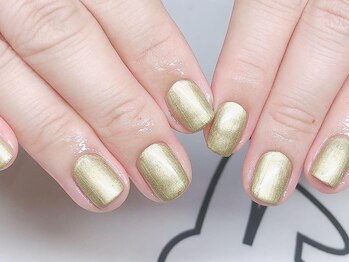 ネイルサロン ラビットフット(Rabbit foot)/メタリックゴールド4000円