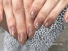 ネイル アヴァンス あべのルシアス店(Nail AVANCE.)/ブラウンニュアンス　松村
