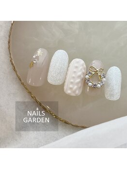 ネイルズガーデン(NAILS GARDEN)/ニット×リース※パーツ別料金