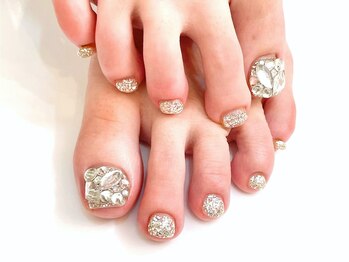 ネイルコレクション ピンク(Nail Collection Pink)/フット親指ストーン＋甘皮ケア