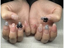 ミートゥーネイル 仙台駅前店(Mii Tow nail)の雰囲気（ツイードリボン×チーク/10本アートコース）
