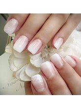 ヘアー ユニバース(HAIR UИIVERS)/ホワイトグラデ+ラメ
