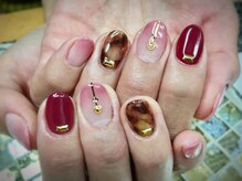 ネイルエルーシェ 立川店(Nail Ercher)/べっ甲/グラデ/ワンカラー