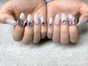 ナッティーキャット(Nutty cat)/流行りのバタフライネイル★