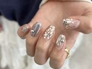トレンドネイルシルバーづくし☆