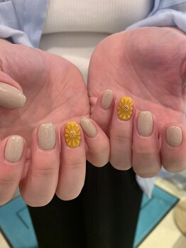 カノアネイルプレイス(KANOA nail place)/ひまわりネイル